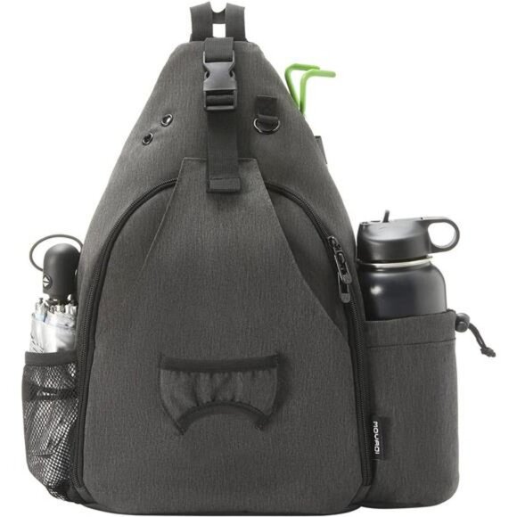 Frisbee Disc Golf Bag with Holder and Storage Pockets, 10-12 Disc Capacity - Picture 1 of 7